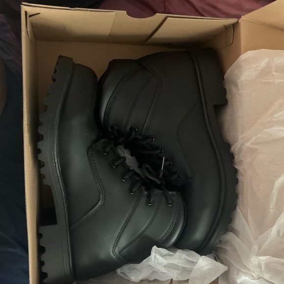 Black Combat boots